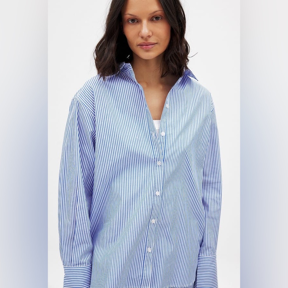 NA-KD Relaxed Cotton Shirt EU 34 US XS